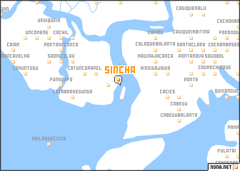 map of Sinchã