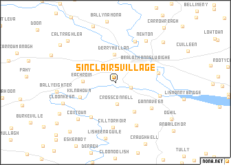 map of Sinclairʼs Village