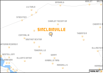 map of Sinclairville