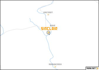 map of Sinclair