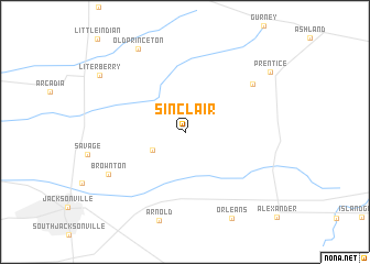 map of Sinclair