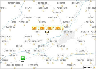 map of Sîncraiu de Mureş