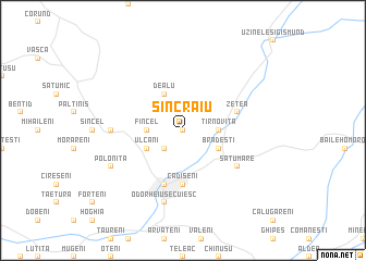 map of Sîncraiu