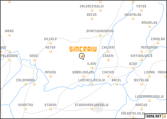 map of Sîncraiu