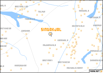 map of Sindak Jāl