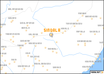 map of Sindala