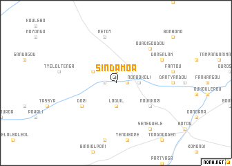 map of Sindamoa