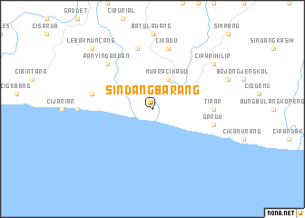 map of Sindangbarang