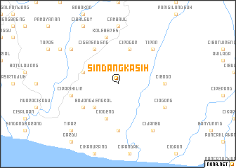 map of Sindangkasih