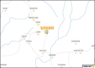 map of Sindani