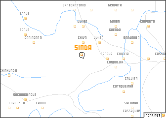 map of Sinda
