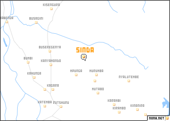 map of Sinda