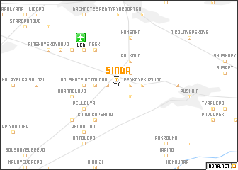 map of Sinda