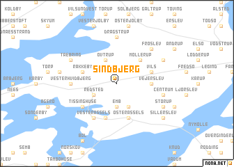 map of Sindbjerg