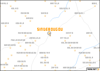 map of Sindébougou