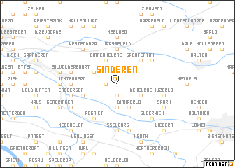 map of Sinderen