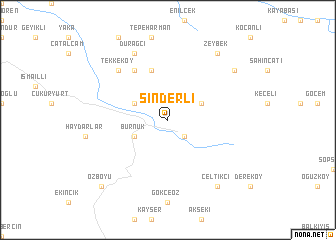 map of Sinderli