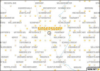 map of Sindersdorf