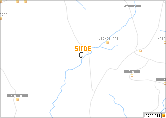 map of Sinde