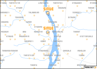 map of Sinde