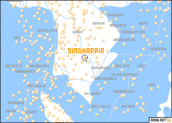 map of Sindhar Pīr