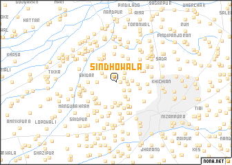 map of Sindhowāla