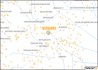 map of Sindhri