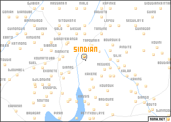 map of Sindian