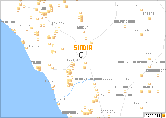 map of Sindia