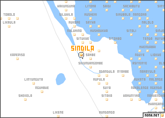 map of Sindila