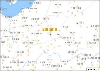 map of Sindina