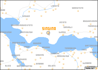 map of Sindina