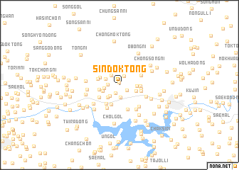 map of Sindŏk-tong