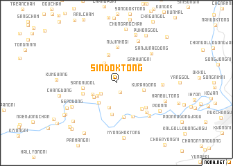 map of Sindŏk-tong