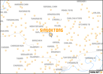 map of Sindŏk-tong