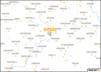 map of Sindŏk