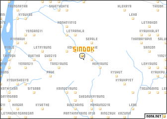 map of Sindok