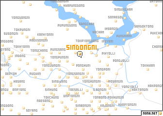 map of Sindŏng-ni