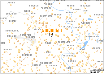 map of Sindŏng-ni