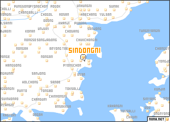 map of Sindong-ni