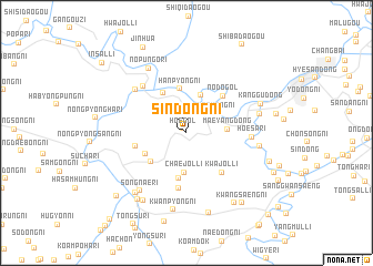 map of Sindŏng-ni