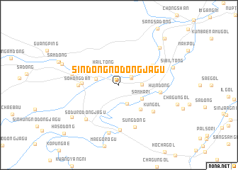 map of Sindŏng-nodongjagu