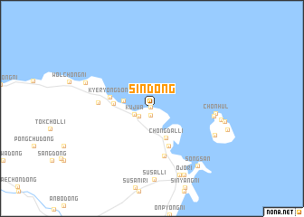 map of Sin-dong