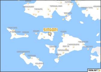 map of Sindo-ri