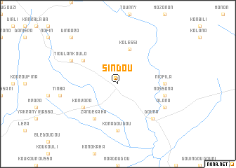 map of Sindou