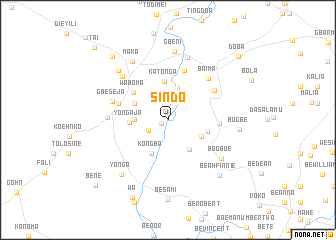 map of Sindo