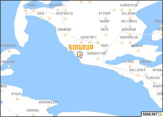 map of Sindrup