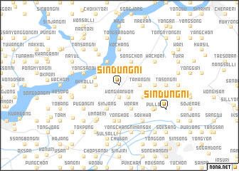 map of Sindŭng-ni