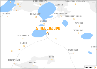 map of Sineglazovo