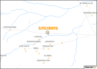 map of Sīnehband